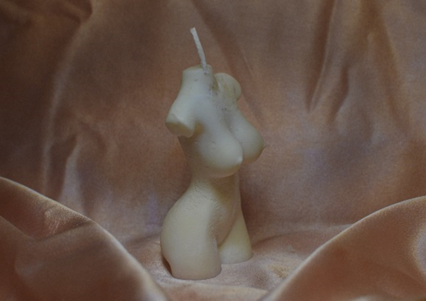Woman body candle